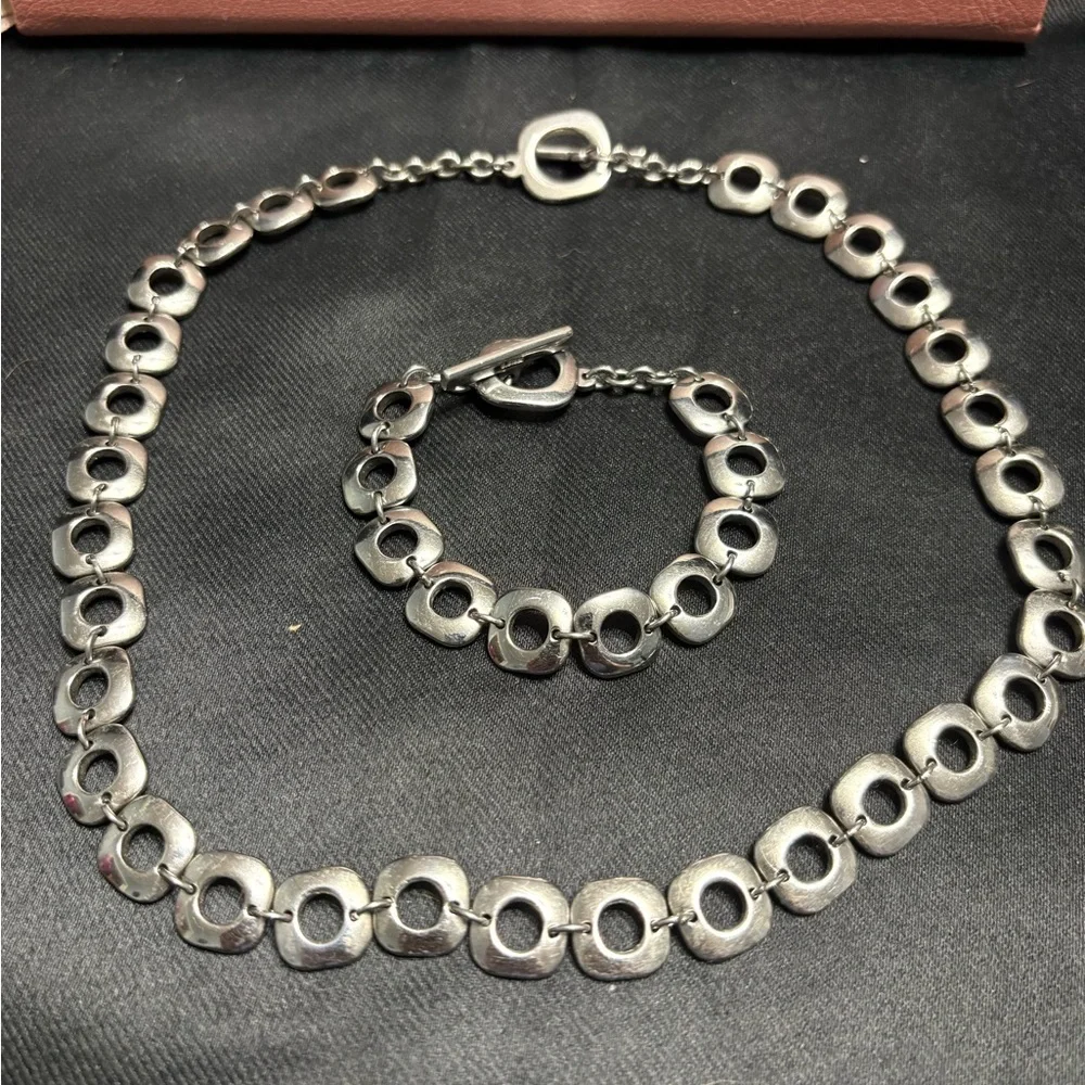 Stainless Steel Necklace and bracelet set - Picture 2 of 4